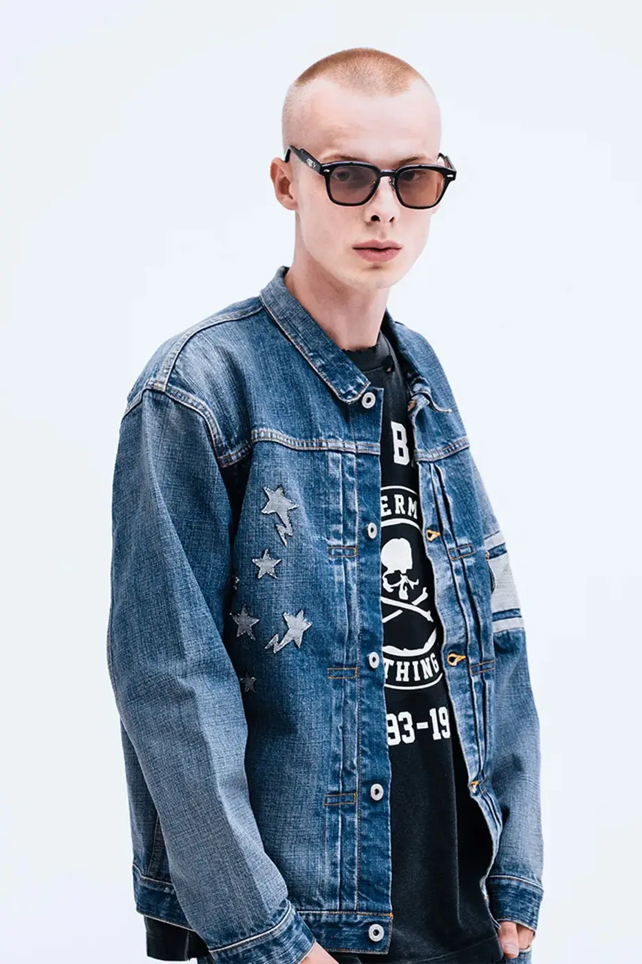 Crewneck sweat and tee from the vintage grunge themed collection
