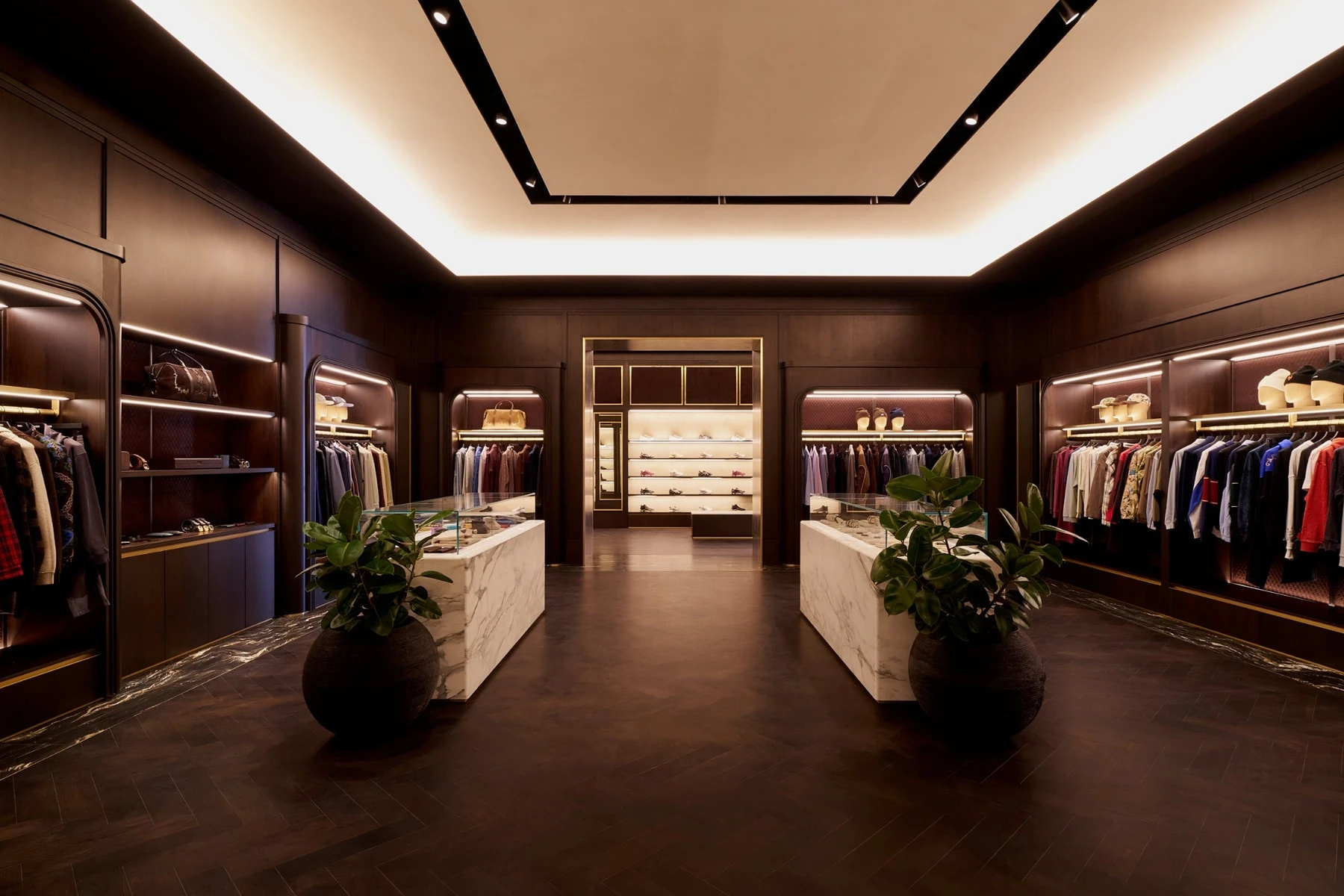 Salomon capsule footwear and apparel displayed inside Kith Vancouver