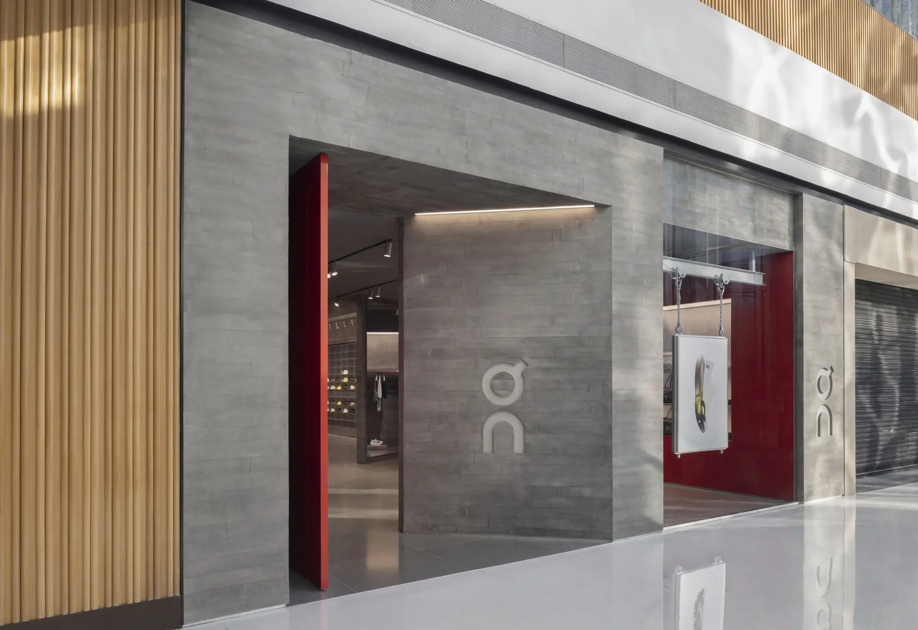 Exterior or interior of On's first São Paulo store location.