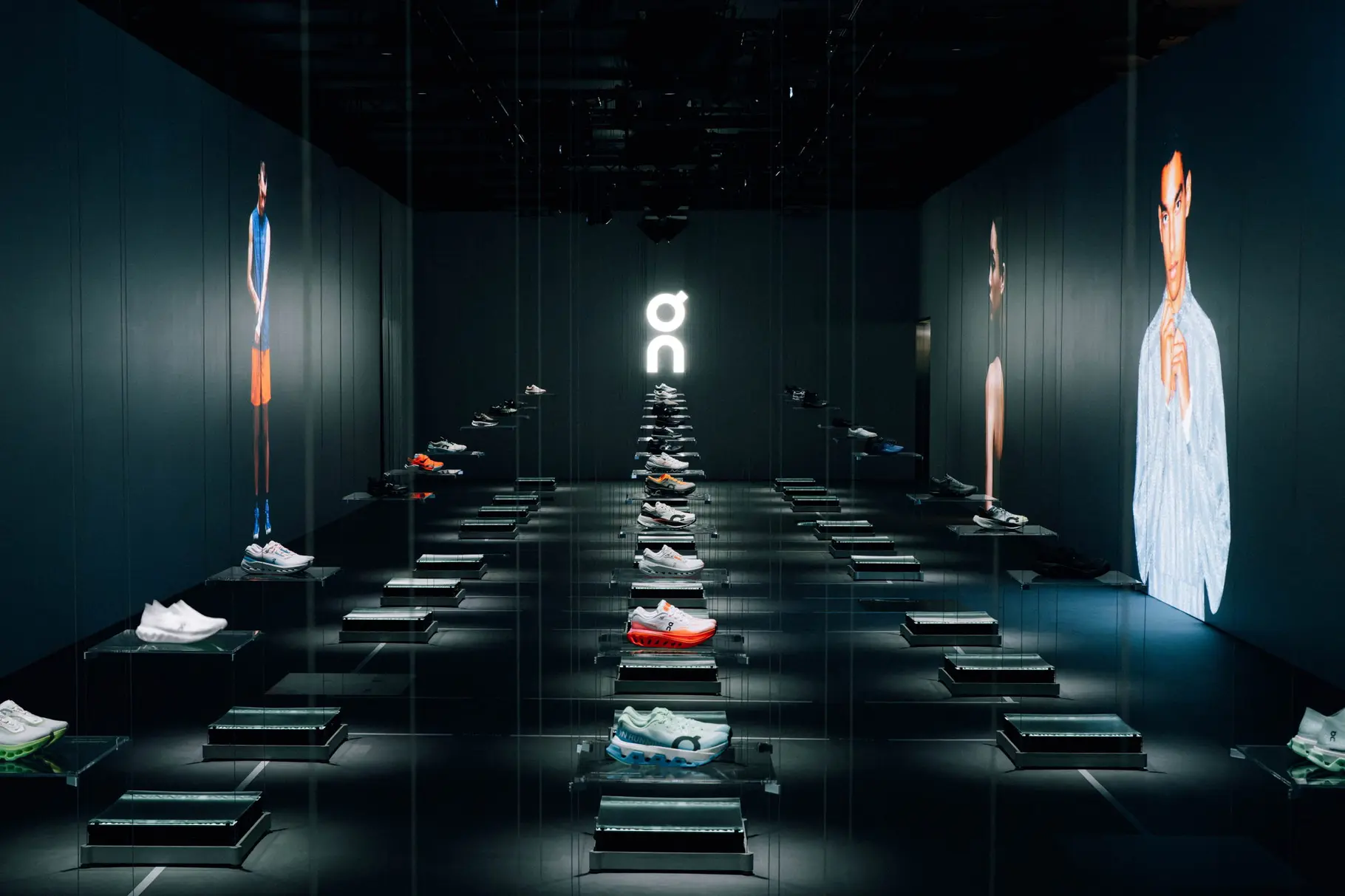 On Running footwear at investor presentation