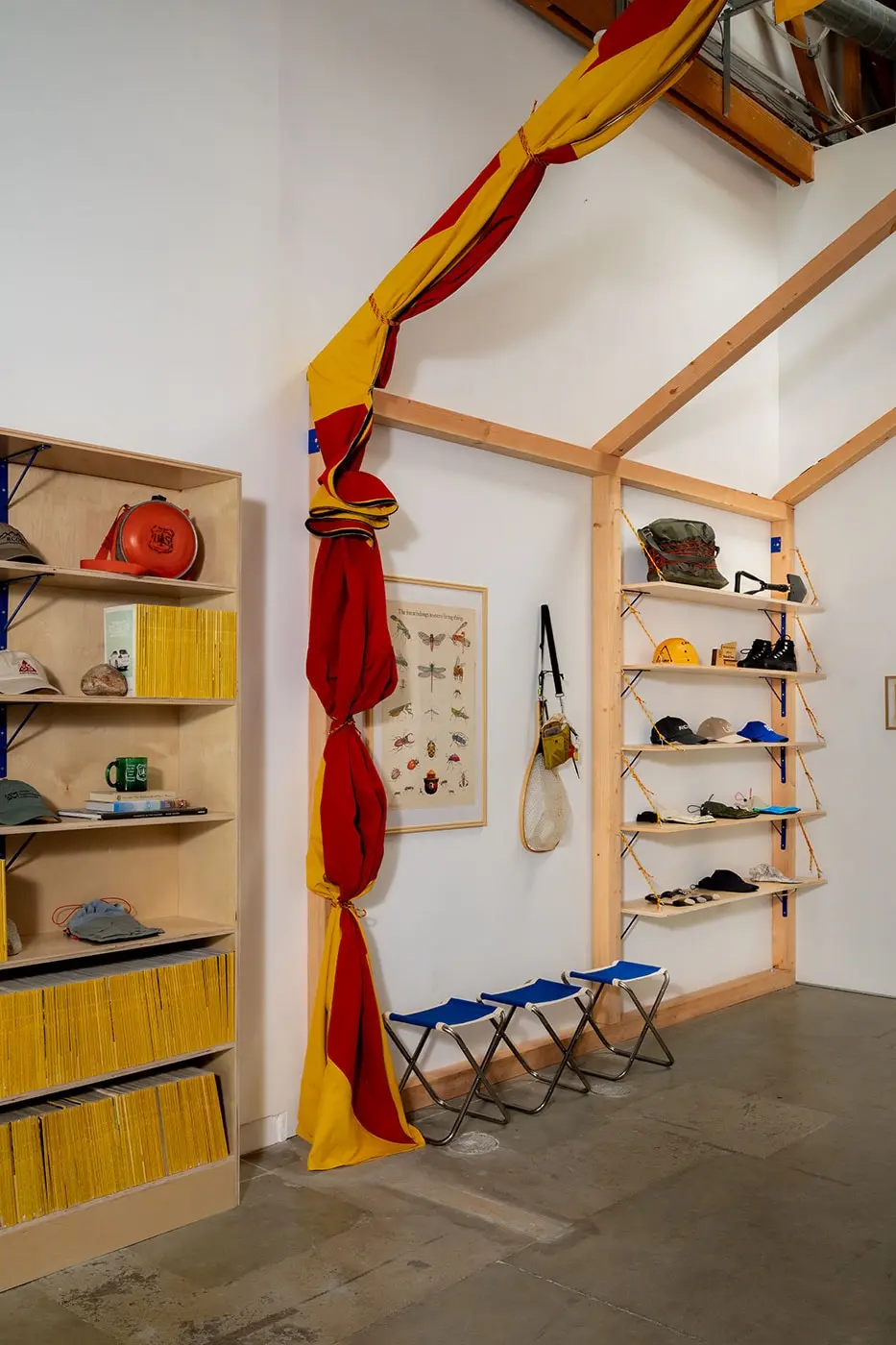 Detail of fixtures and interior design by PlayLab Inc. inside RC Outdoor Supply