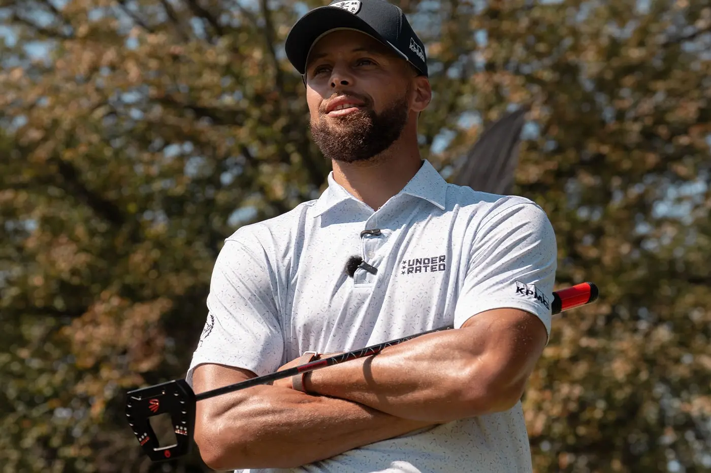 The Stephen Curry UNDERRATED Golf x L.A.B. Golf VZN.1i putter with black stainless steel insert